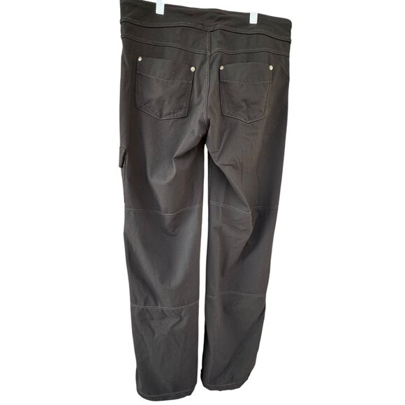 Athleta Pants Women Small  Black Bettona Cargo Nylon Drawstring Outdoor - Picture 3 of 9